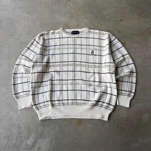 90s patterned golf sweater